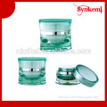 15g 30g Green custom acrylic cosmetic jar